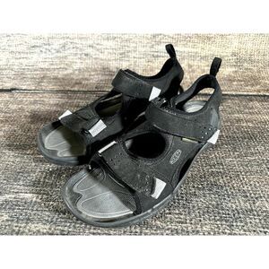 Keen Black Drift Creek Two Strap Waterproof Sandals Size 11.5 Slides